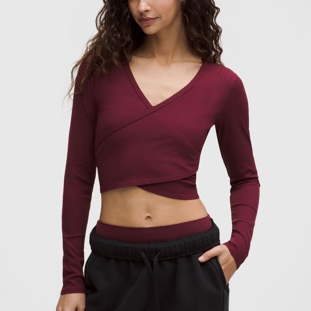 Lululemon wrap front long sleeve